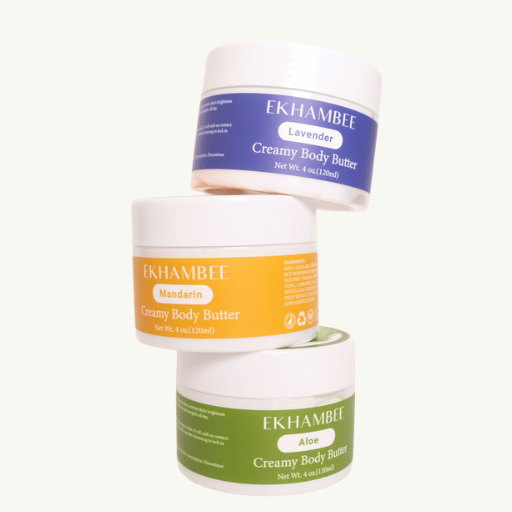 Vegan Friendly Body Butter - Creamy Body Butter Set - Ekhambee Mandarin, Lavender, Aloe