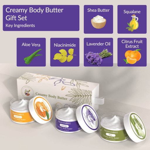 Vegan Friendly Body Butter - Creamy Body Butter Set - Ekhambee